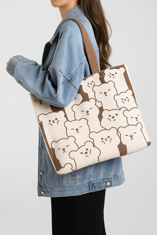 👜✨ New Fancy Printed Canvas Shoulder Tote Bag for Women | Stylish Shopping & Handbag Combo ✨👜