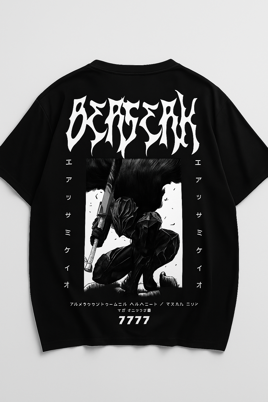 👺 Oversized Anime Graphic T‑Shirt for Men 👕 | Itachi Inspired | Black Cotton Blend | Streetwear Fit