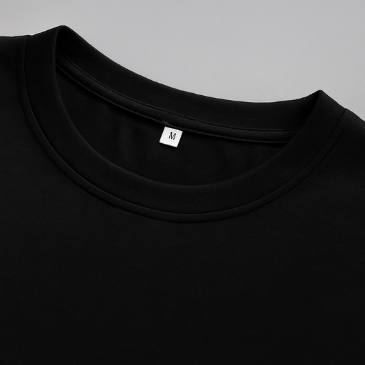 ⚫ Sleek Anime‑Printed Black Tee 👕– Soft & Stylish!