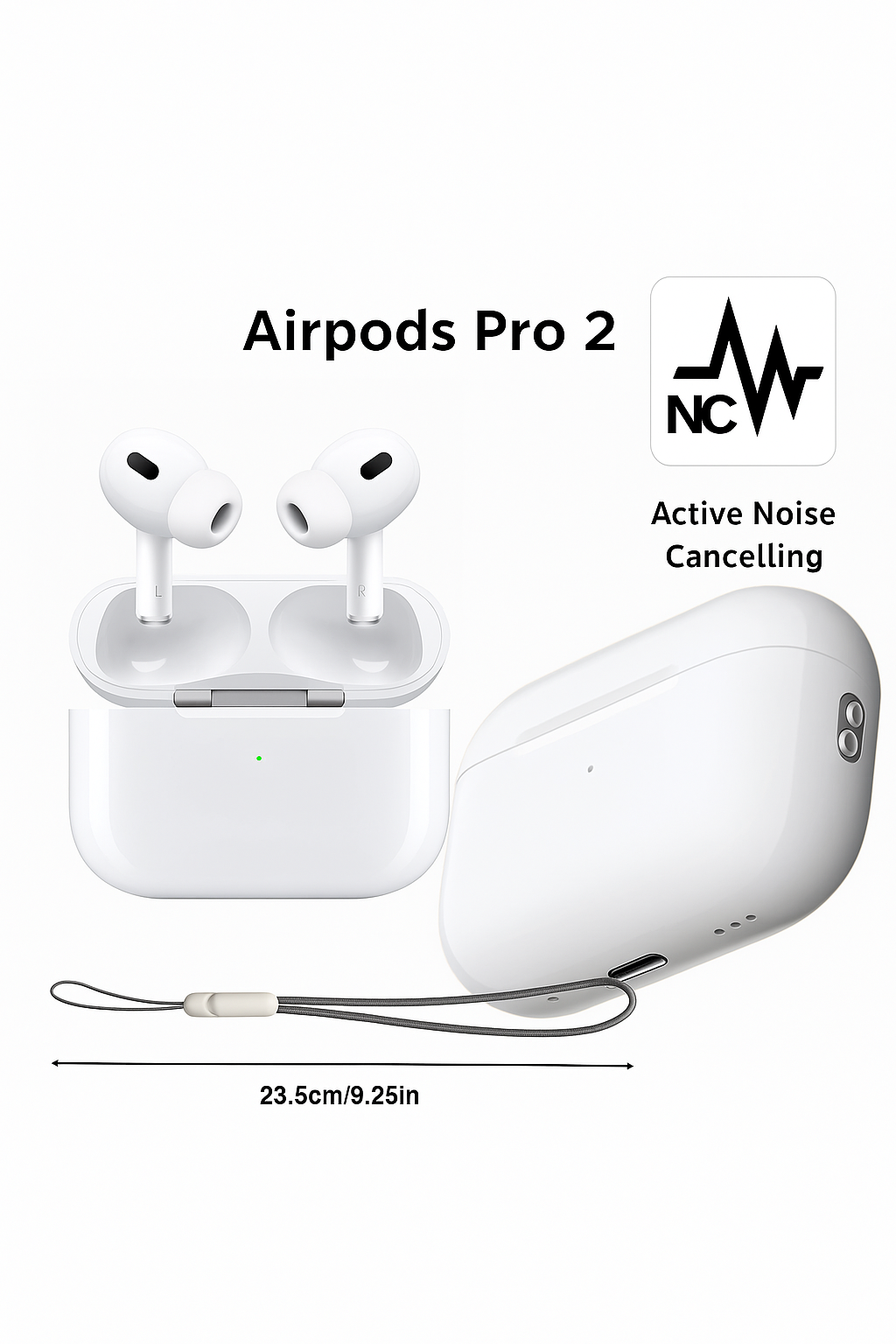 🎧 SoundScape™ ANC 2.0 – Bluetooth Earbuds + Charging Case 🔋 | Spatial Audio, Active Noise Cancelling
