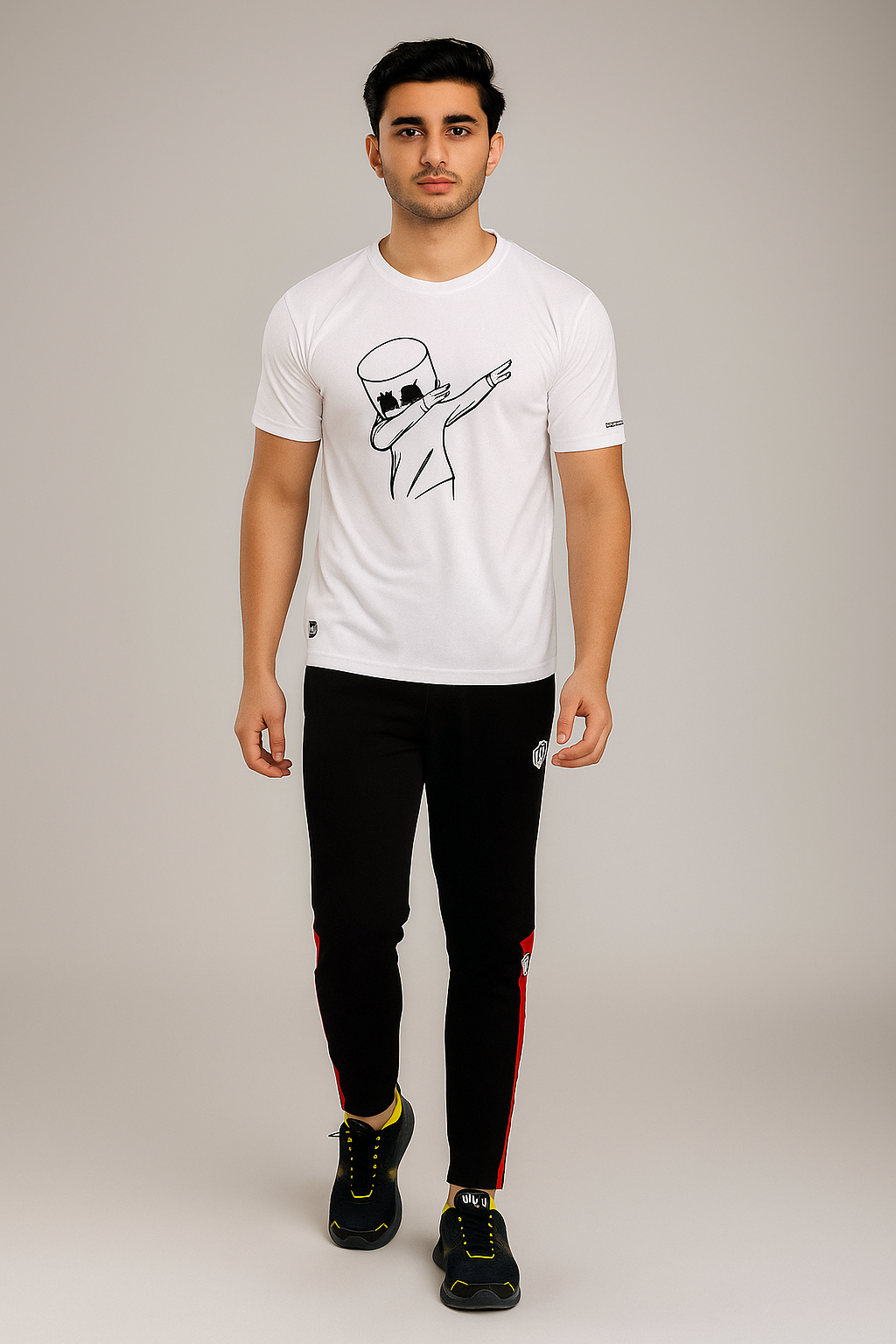 🔥 SmartFit Pack of 4 Vibrant Printed T‑Shirts 👕 | Comfort Meets Style! 🔥