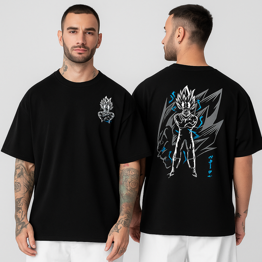 🔥 Majin Vegeta Oversized T‑Shirt 👕 | Dragon Ball Anime Fan Tee | Cotton Comfort 😎
