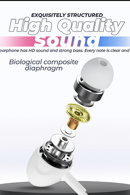 🎧 SoundBurst™ – Pack of 3 Wired Earphones 🔊 | Deep Bass • Mic • 3.5 mm Jack