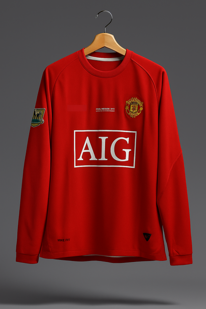 🔥 Manchester United Ronaldo 2008 Full Sleeve Jersey | Red Edition | CR7 Legacy Wear 🔥