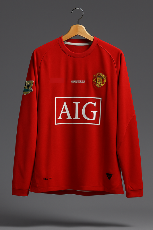 🔥 Manchester United Ronaldo 2008 Full Sleeve Jersey | Red Edition | CR7 Legacy Wear 🔥