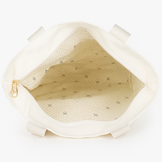 👜✨ Elegant White Canvas Tote Bag for Women | Solid Stylish Shoulder Bag | Daily & Travel Use ✨👜