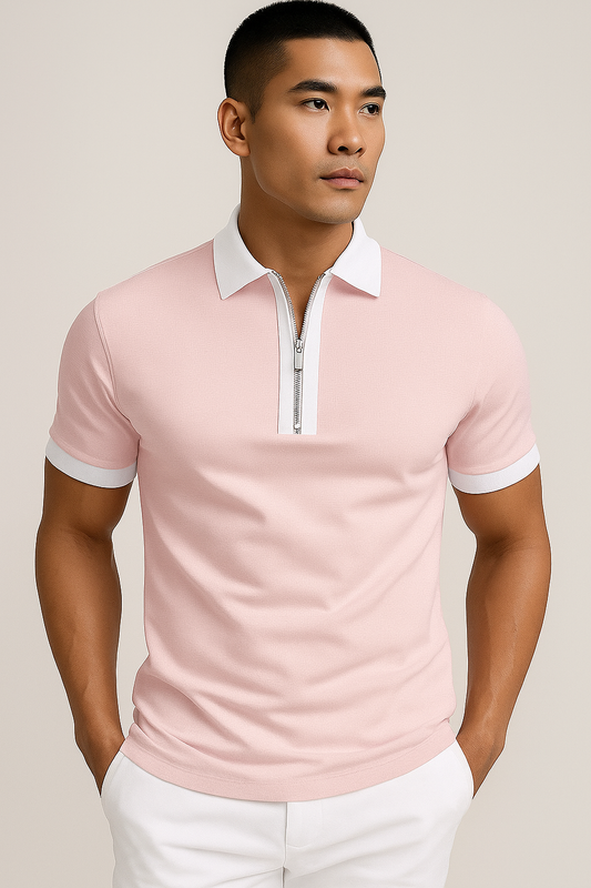 👕 Stylish Men's Polo Neck T-Shirt | Half Sleeves | Premium Cotton Solid Tee 💼
