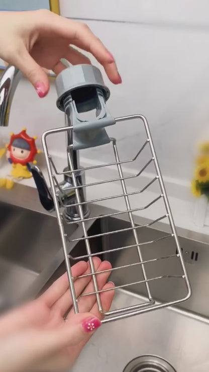 ⭐ SmartSink™ Adjustable Steel Storage Rack | Multi-Purpose Sink Shelf for Kitchen & Bath Essentials