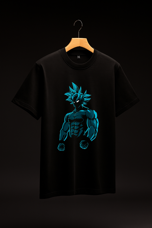 ⚫ Sleek Anime‑Printed Black Tee 👕– Soft & Stylish!